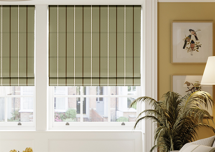 The British Stripe Co. Alfred, Derwent No.1 - Twist&Fit Roman Blind - Image 3